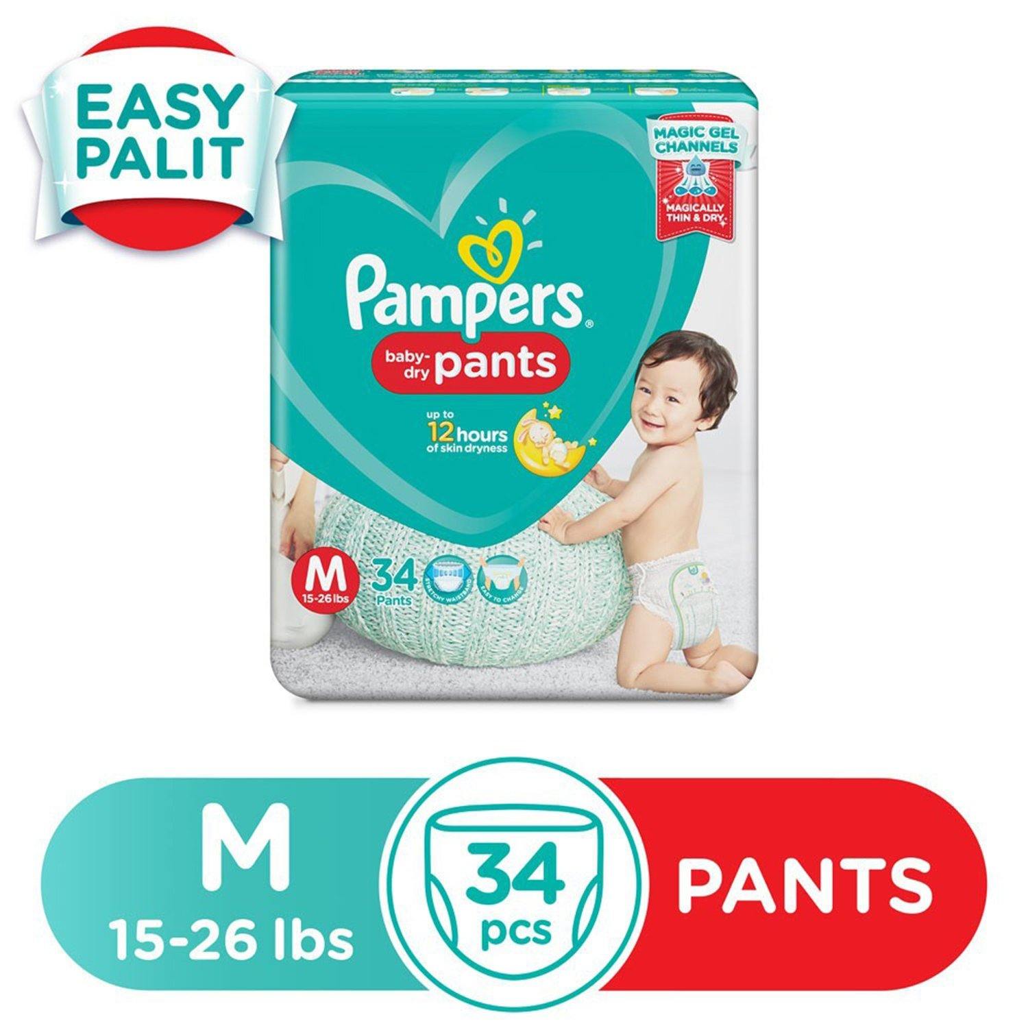 Pampers Baby-Dry Pants - M - Buy 4 Pampers Pant Diapers | Flipkart.com